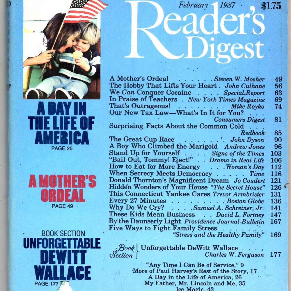 Reader's Digest Magazine February 1987